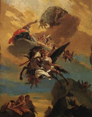 Peinture à l'huile reproductions de Perseus and Andromeda 1730 Tiepolo 30x36 pouces