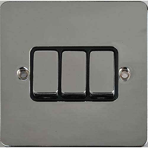 Plaque plate chrome Schneider Electric GU1232BPC pour salon moderne