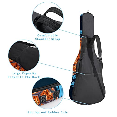 Housse de guitare en tissu Oxford dessinée à la main avec bandoulière réglable - Les Beatles, Paul McCartney, John Lennon, RIngo Starr, George Harrison Housse de guitare en tissu Oxford dessinée à la main avec bandoulière réglable – Image 4