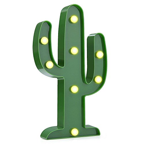 Preisvergleich Produktbild WSXXN Tischlampe, LED-Nachtlicht Romantische batteriebetriebene Tischlampe Home Party Weihnachten Leuchte (Cactus)