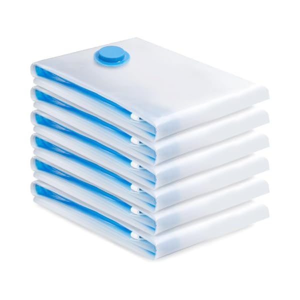 B with a star Vacuum Storage Bags Electric Pump Pack of 6 Space Saver Compression Seal Bag (6 Large) for Travel Clothes Comforter Mattress Duvet Pillow Blanket Curtain 70x100 cm.