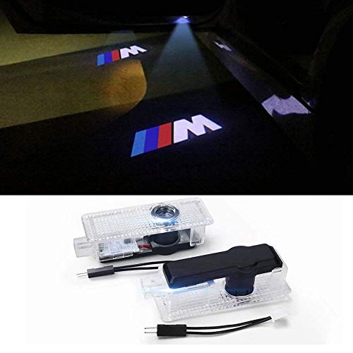 AMINEY Car Door LED Lighting Entry Ghost Shadow Projector Welcome Lamp Logo Light for BMW Series (2 Pack)