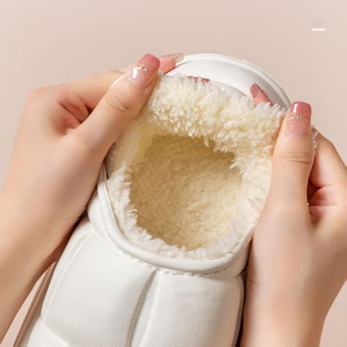 Premium Comfort Thermal Closed back Non Slip Women's Fuzzy House Slippers Indoor Soft Warm Shoes Memory Foam Sole4