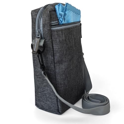Image of Travel Crossbody Sling Bag for Man, Water-Resistant Oxford Small Shoulder Bag for Office Business, Messenger Side Bag for Passport, Mobile, Charger, Cash