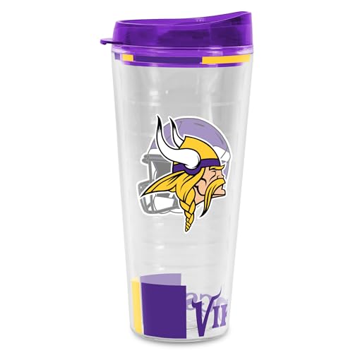 Image of Rico Industries NFL Football Double Wall Classic 16oz Or 20oz Tritan Tumbler W Lid