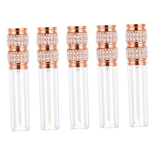 Beaupretty 2 Juegos Tubo De Brillo De Labios Tubo De Lápiz Labial Tubos De Botella Varitas De Labios Voluminizador De Labios Delineadores De Brillo Contenedores De Pestañas 5 piezas * 2