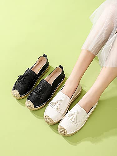 2021 Nieuwe vrouw Flats Schoenen Klassieke Nation Tradition Borduur Hennep Schoenen Katoenen Stro Visser Espadrilles… - Image 5