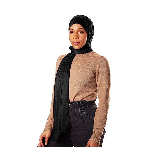 TheHijabStore.com Head Scarf For Women Jersey Hijab Under Scarf Cap Set Jersey Headscarf Hair Wrap With Cap Instant Hijabs