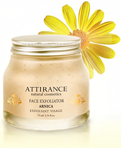 Attirance - Facial Exfoliator - Arnica - 3.4oz - All Natural with Arnica Extract, Grape Seed Extract, Sage Extract & Olive Kernal Powder