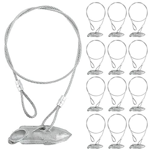 12 Pack Ground Earth Anchors - Easy Hook Anchor with 30
