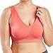 Produktbild Sport BH für Damen/Dorical Oversize Bustier, Push Up und Ohne Bügel,Sport BH Wohlfühl-BH,Sport BHS für Frauen Strech Duenn Buegel Push up Yoga Sports Voll BH Bra Top Fuer Fitness S-6XL(Orange,L6)