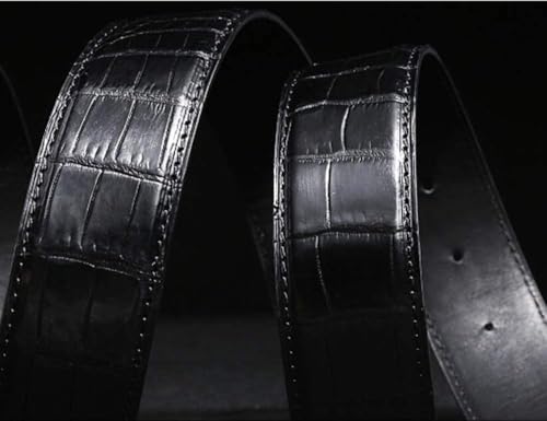 Mens Belts, Sliding Automatic Buckle Ratchet Dress Belt TOP Genuine Leather Strap Gifts3