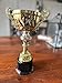 Griffco Supply Metal Cup Trophy in Gold or Silver - Trophy Award, Engraved Corporate Trophy Cup Award (10