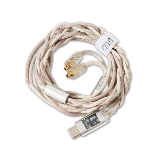 Hidizs ST2 IEM�P�[�u�� USB-C�AESS ES9218AC Pro DAC�`�b�v�A�C�����C���R���g���[���AHD�}�C�N�A�n�C�G���hOFC�P�[�u���AMMCX�A5�t�B�[�g�C���z�������R�[�h �C���C���[���j�^�[�L��