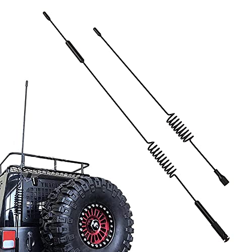 ShareGoo 2Pcs 7.68' & 11.4' Metal Antenna Simulation Decoration Accessories Compatible with Axial...