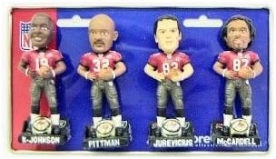 Forever Collectibles NFL Tampa Bay Buccaneers Mens Tampa Bay Buccaneers Super Bowl 37 Champ Mini Bobblehead Set, Team Colors One Size