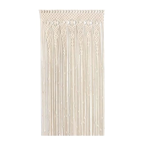 Hoypeyfiy Boho Makramee Wandbehang, 90 x 180 cm Handgefertigte Raumteiler Vorhänge, für Hochzeit Zimmer und Trennwand Dekoration
