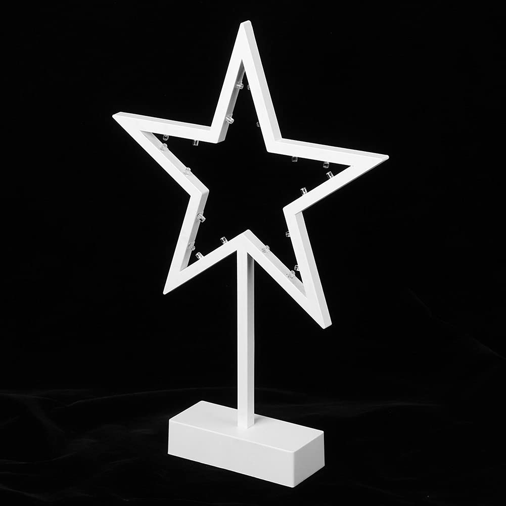 Cosiki Neon Light Sign, Bedroom LED Night Light Battery Operated Table Lamps Novelty Lighting Star Table Desk Lamp for Home Birthday Bar Party Decoration Home Lighting