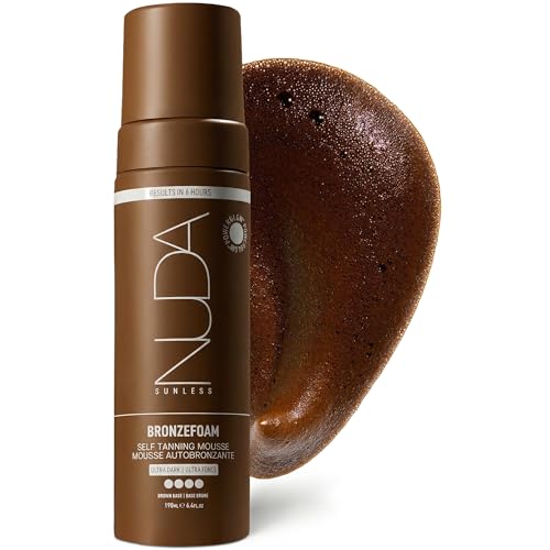 Nuda BronzeFoam Self Tanning Mousse in Ultra Dark