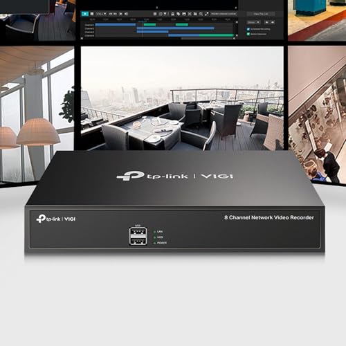 Image of VIGI 8-Channel NVR1008H Network Video Recorder, 4K HDMI Output, H.265+ Compression, 80 Mbps, Two-Way Audio, Remote Monitoring Compatible with TP-Link