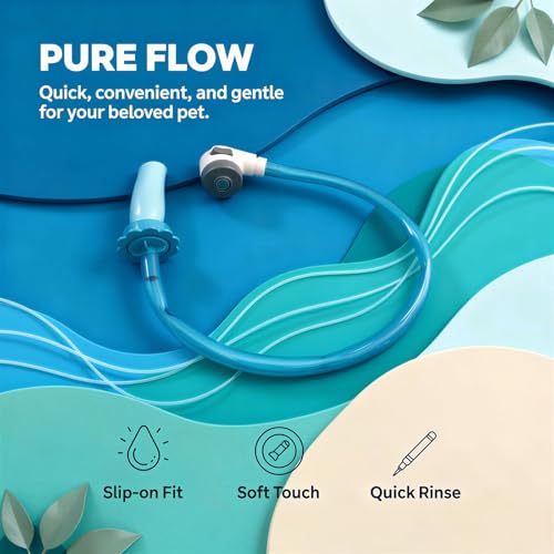 Buse connecteur universelle douche silicone bleu pour robinet sans pas - 5