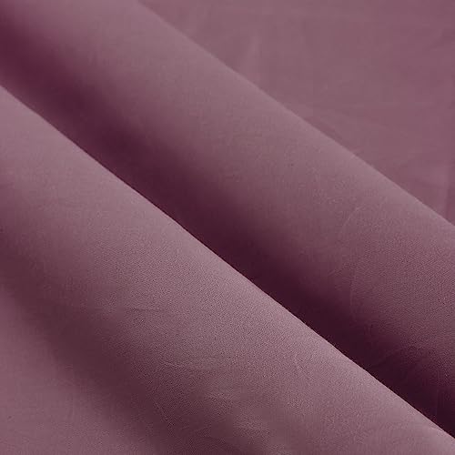 Image of Naksh Bedsheet for Double Bed King Size Plain 300 TC with 2 Pillow Covers | 300 Thread Count | Soft, Breathable Fabric Built for Daily Use | Bed Sheet Double Bed | Plum |