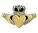 Irish Claddagh Black Gold Iron on Embroidered Patch