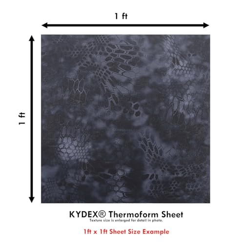 Image of KYDEX Thermoform Sheet - (P1 Texture) - (Infused Print) - (12in x 12in) - (Kryptek - Typhon) - (1 Sheet) - (for Holster Making & Hobby) - (USA Made)