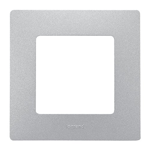 Legrand LEG96705 Plaque Argent 1 poste Niloe