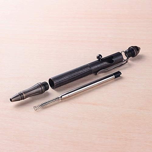 SMOOTHERPRO Solid Brass Ballpoint Pen Bolt Action Portable Delicate Signature Pen for Gift Business Office EDC Pocket Color Bronze (BTA972)