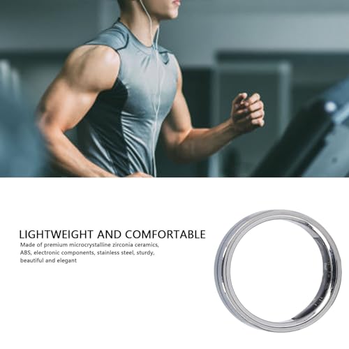 Cuifati Smart Ring, Health, Sleep Monitor with Touch Control, Body Temperature, Steps, SOS Alerts, Menstrual Cycles, Waterproof, Touch Control for Men Women (#10)