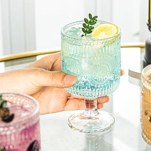 Set de 2 Copas Vintage de Cristal 8oz miniatura 6