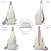 Mroede Sling Bag Crossbody Bags for Women Small Cross Body Bag Fanny Packs Chest Sling Purse for Daily Travel Leisure Sport