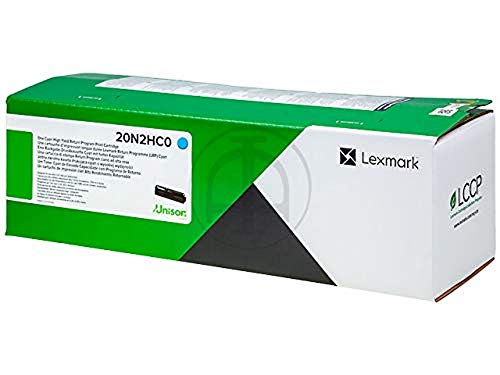 Toner cyan Lexmark 20N2HC0 1 pièce à haut rendement pour des graphiques nets