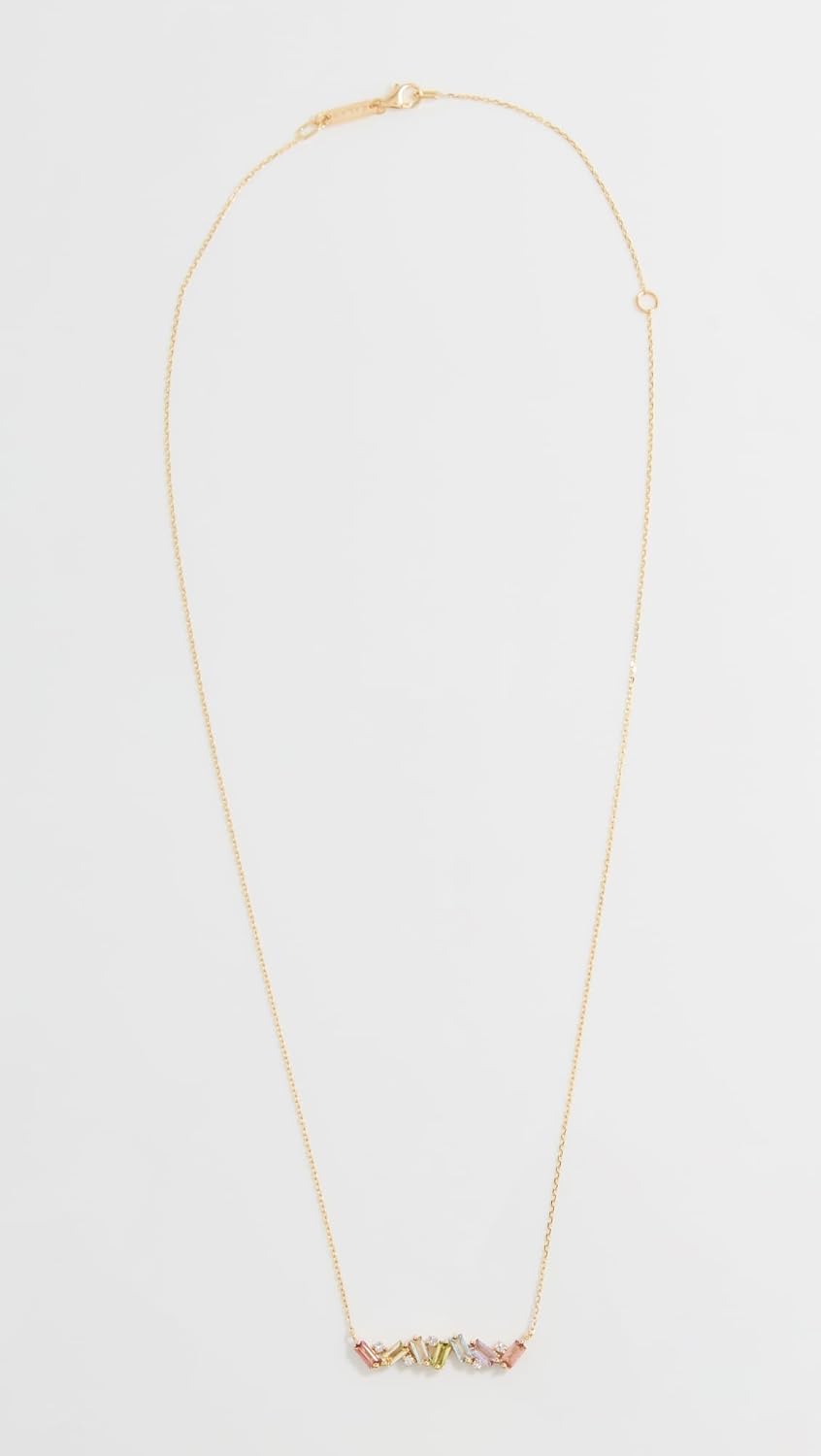 Women's 14k Amalfi Burst Pastel Bar Pendant Necklace - Image 2