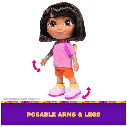 Dora, Sing & Explore Dora Doll with Music, Sound Effects, Bilingual Phrases, Doll Clothes & Accessories, Kids Toys for Girls & Boys Ages 3 and Up by DORA - Used condition - Image 9