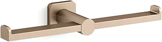 KOHLER 21897-BV Parallel® Double Toilet Tissue Holder, Vibrant Brushed Bronze