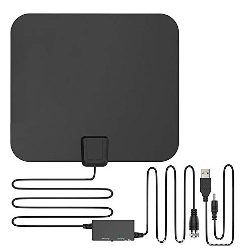Hdtv-t2 Hd Digital Antenna Cdx-ks008 Support 1080p or 4k within 51 miles F head Connector All-round ability - black