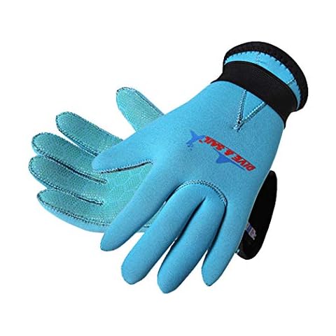 Antcher Kids 3mm Neoprene Wetsuit Gloves - Swimming Diving Surfing Watersports Skid-proof Warm Gloves for Boys and Girls Cover