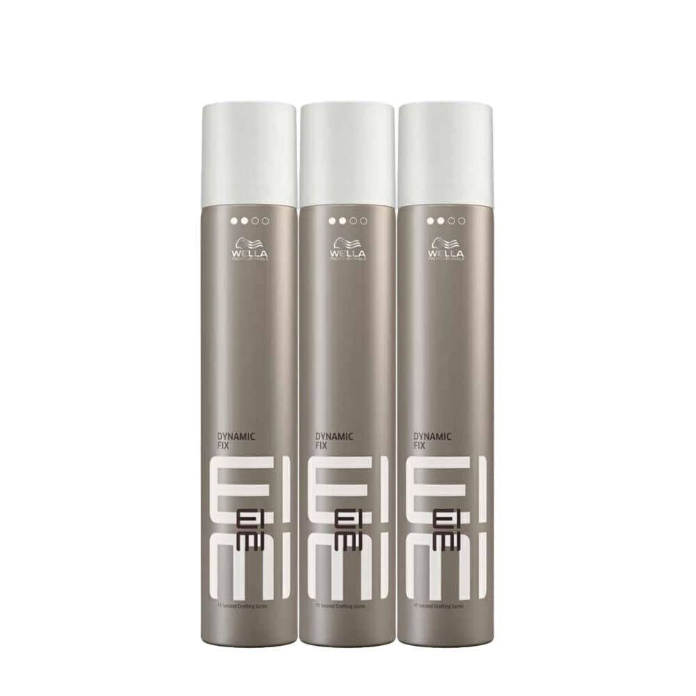 3er Dynamic Fix EIMI Wella Professionals 45 Seconds Styler Haarspray je 500 ml = 1500 ml