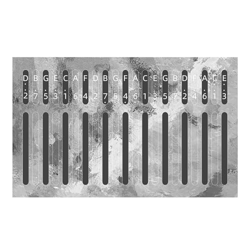 Kalimba Noteステッカーカリンバステッカーサムピアノデカールステッカー21キーサムピアノステッカーサムピアノノートステッカー