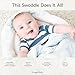 Snuggle Baby The Swaddle Blanket - White Dots - Sleep Swaddle Blankets For Baby Boy & Girl - Infant Sleep Sack 0-3 Months - Newborn Wrap - Newborn Essentials For Baby