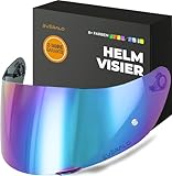 Visier Everalo™ Kompatibel Mit Agv K1 - K1s - K3sv - K5 - K5s - S4sv - Horizon - Skyline - Strada - Stealth sv - Compact - GT-2 - Pinlock Ready Helmvisier (Iridium Chrom)