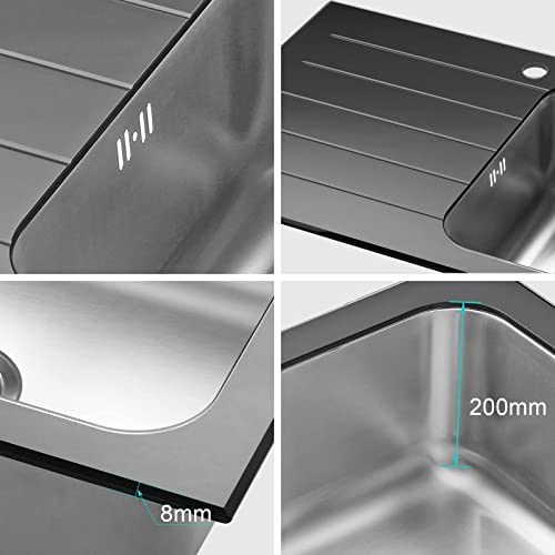 JASSFERRY Lavello da cucina Vasca singola in