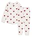 Petit Bateau Fille 5940104 Pajama Set, Marshmallow/Terkuit, 8 ans EU