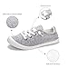 Womens Slip On Shoes, Comfort Canvas Sneakers with Low Top, Casual Fashion Shoes for Women Walking with Non Slip Rubber Outsole (Grey, 10)