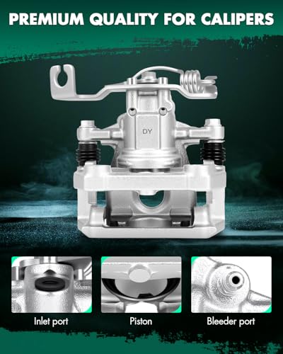 Image of SCITOO Rear Left Brake Caliper With Bracket 18B4946 Compatible For Ford For Five Hundred /For Freestyle /For Taurus /For Taurus X, For Mercury For Montego /For Sable