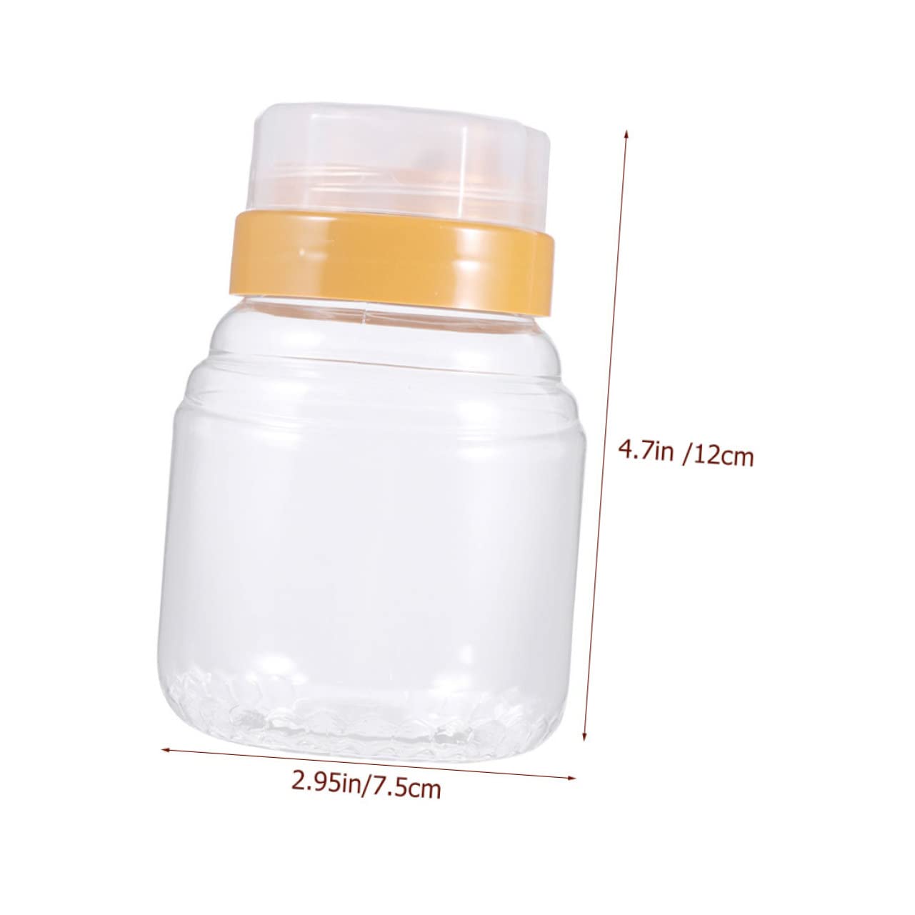 IWOWHERO 5-pack Kitchen Food Bottles Plastic Honey Containers Caps Great for Bbq Party Banquet Camping