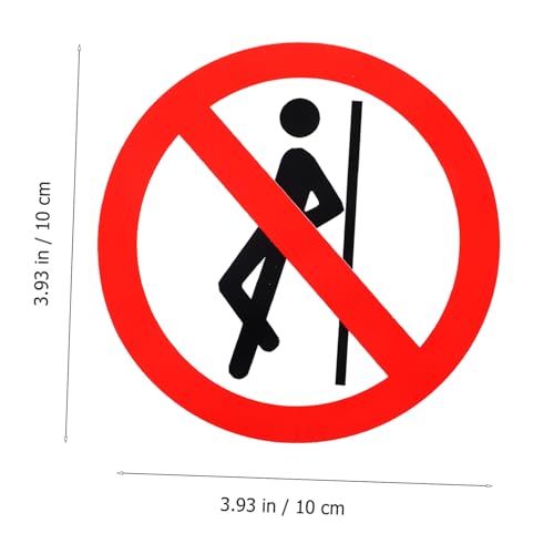 Interdiction de appuyer autocollants de sécurité contre fausses manœuvres