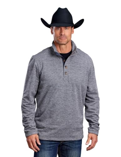 Grey Polyester Pullover Sweater by Stetson